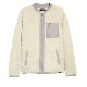 TREASURE & BOND Kids' Ivory Shadow Fleece Jacket Size large 10/12